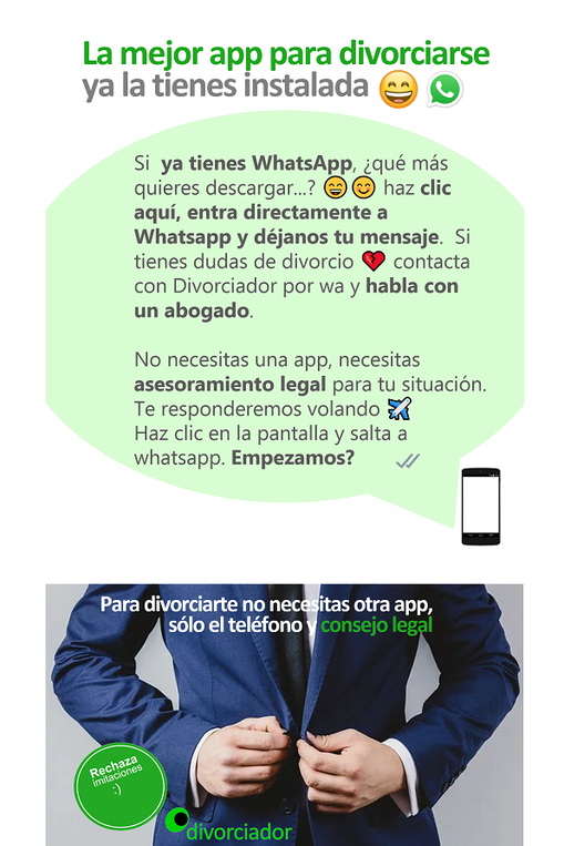 divorcio por WhatsApp, no necesitas una app distinta